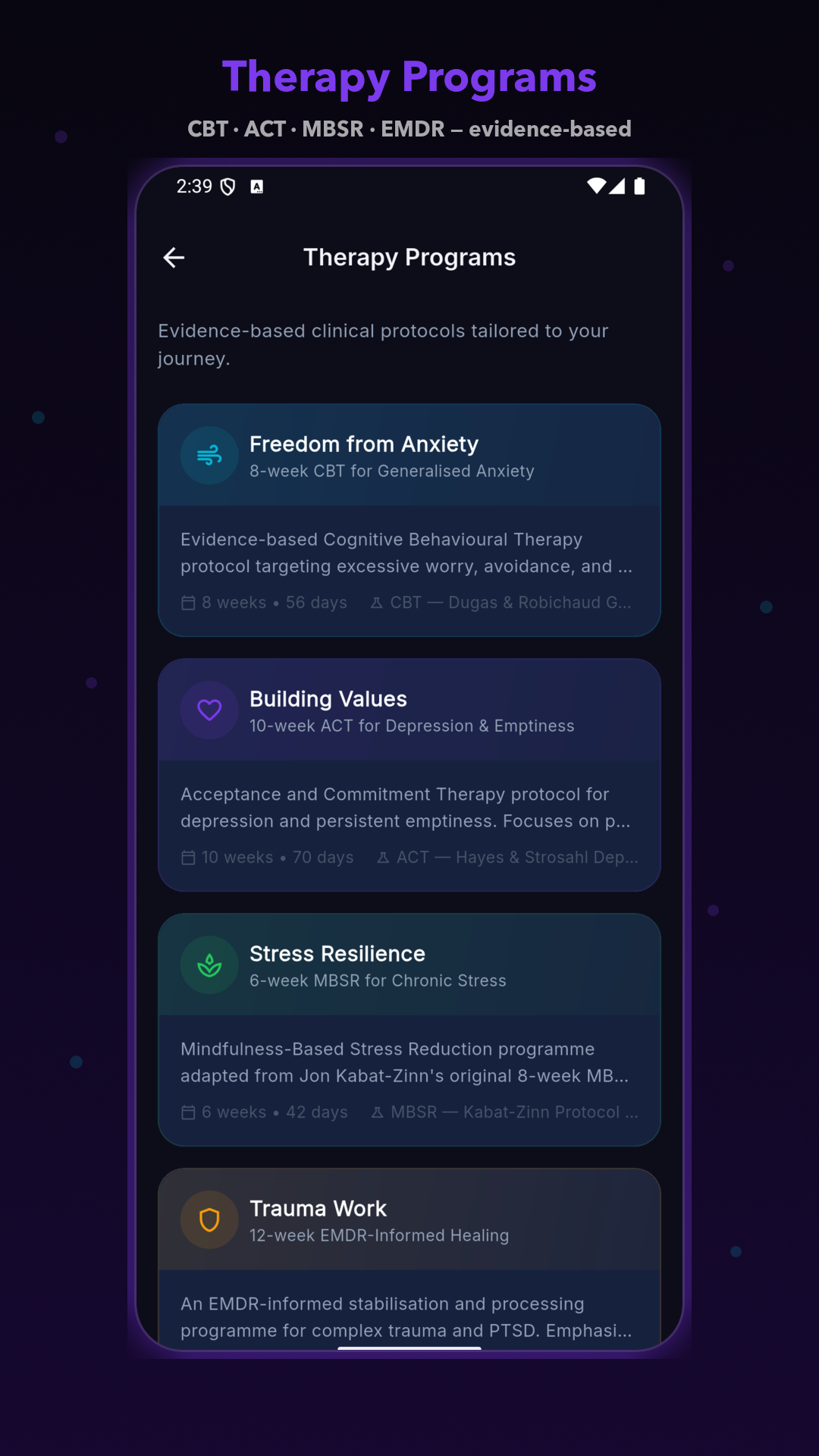 Therapy Programs
