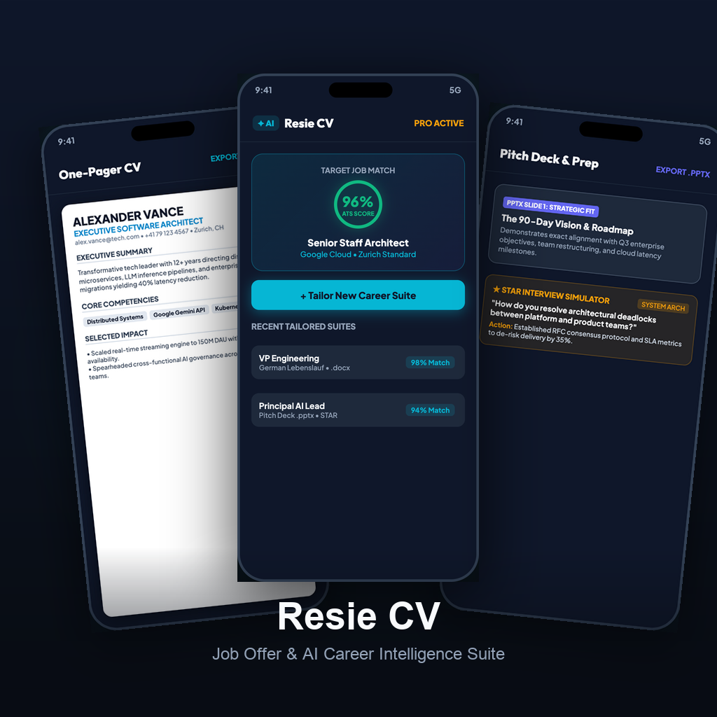 Resie CV – Job Offer & AI Resumes
