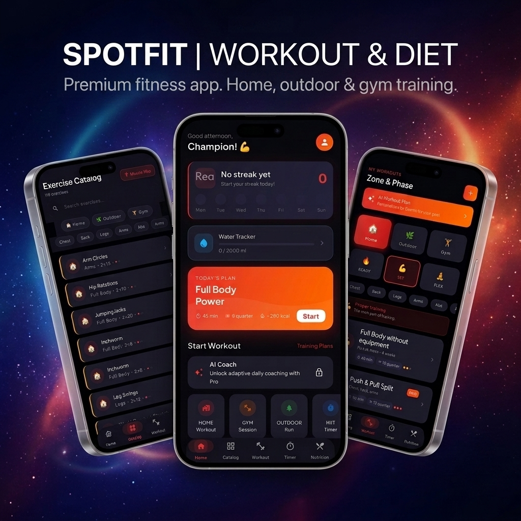 SpotFit – Workout & Diet
